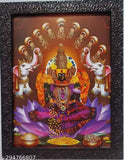Synthetic resin, 9x12 inch Indian Kolhapur Mahalaxmi Lakshmi Devi photo frame