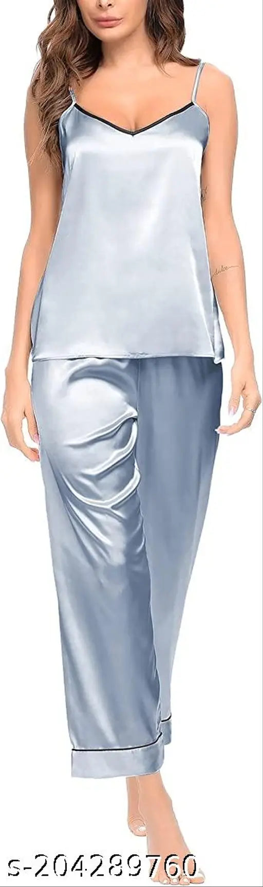 White satin honeymoon lingerie set: divinestyle women's lace G-string bra panty night suit, perfect for special occasions