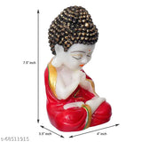 19cm x 9cm x 10cm handcrafted poly resin Buddha statue, perfect for home decor or gift items, Indian origin