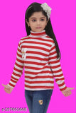 Wool high neck sweater for girls, self-design net pattern, long sleeves, party wear