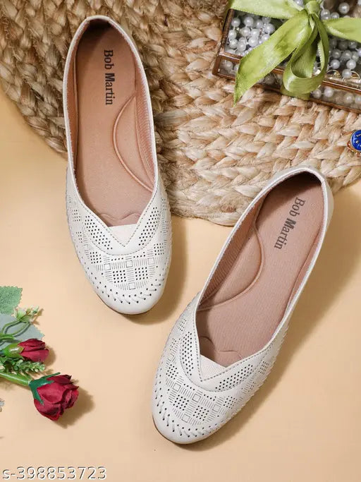 Synthetic leather slip-on ballerinas in indian sizes 3, 4, 7, 9