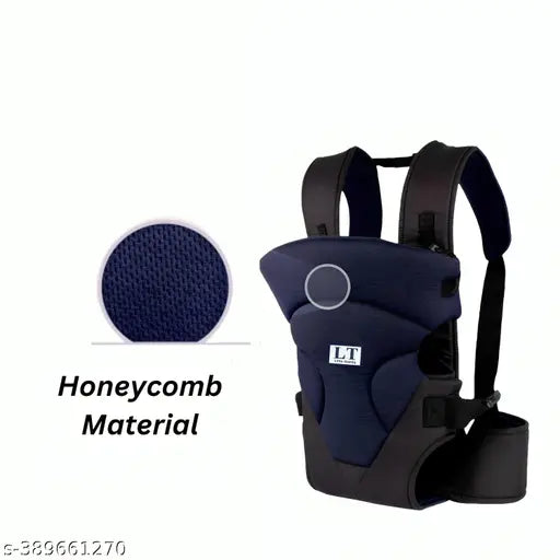 Breathable 4-in-1 kangaroo baby carry bag, adjustable straps for multiple carrying positions, gender-neutral design suitable for ages 3-24 months (4-16kg)