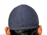 Multi-color cotton Islamic skull cap (Pack-3) - 100% high-quality cotton, absorbent and washable, perfect for sports or outdoor activities