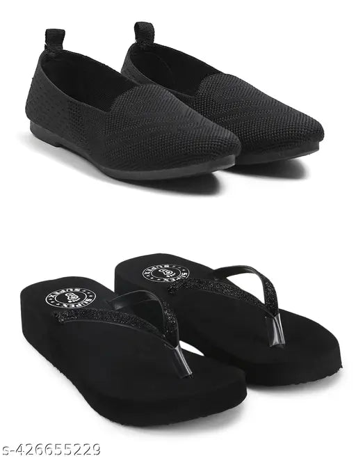 Indian-made mesh ladies ballerinas - lightweight, comfortable, embellished daily wear