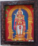 Synthetic resin, 9x12 inch Hindu God wall hanging photo frame featuring Muneeswarar, Indian art