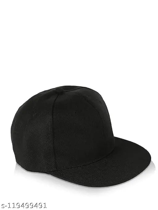 Cotton hip hop cap, solid pattern, unisex design, adjustable strap, summer sports wear, India origin
