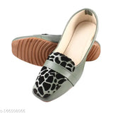 Synthetic leather bellies ballerinas, latest design women's sandals for dressy occasions, India origin
