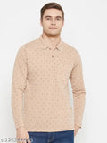 Camey men's printed long sleeves cotton t-shirt, vibrant design for L/XL/XXL sizes