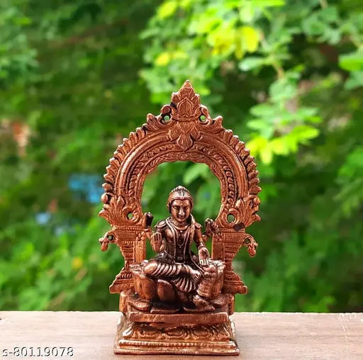 Metal Devi Bala idol from India - Voguish Indian god figurine for collectors