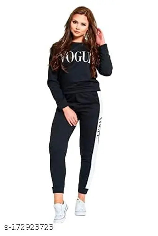 Stylish women's cotton blend sports wear and night shirt with printed leggings - long sleeves, size M from India