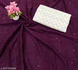 Georgette fabric saree pair, crochet blouse, colorful embroidery detailing