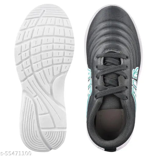 Sports shoes, blue and white, black laces, rubber soles, 925 style number