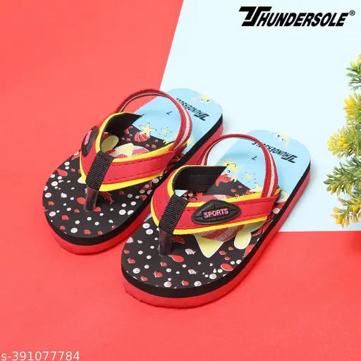 Printed EVA Kids Flip Flops - Attractive Non-Slip Slippers for Boys & Girls (India)