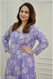 Rayon kurti and pants set with printed net design, three-quarter sleeves, women's clothing from Kashvi Graceful collection
