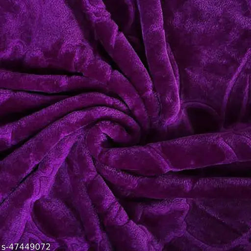 Soft 550 thread count mink-style fleece blanket, ideal for heavy winter, 90x90 inches, South Asian design