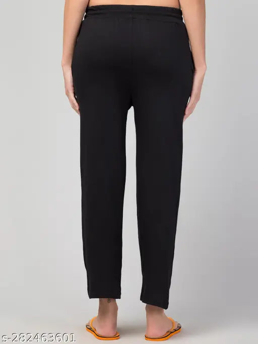 Black high-waisted women's pajamas