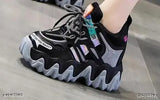 Womens Stylish Black Washing Sports Shoes