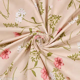 Microfiber floral double king bedsheet with 2 pillow covers, 180 thread count from Shubastik, India