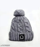 Premium quality wool winter fur cap, pack of 01, assorted colors