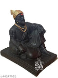 Poly Resin Statue: Sai Amrut Shivaji Maharaj murti for car dashboard, Indian automobile showpiece