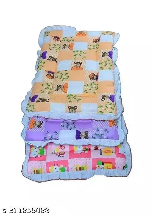 Multicolor pack-of-3 Kukraila Enterprises new born baby godadi, 100% quality cotton cradle bed for infants