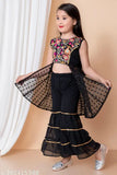 Cotton blend embroidered palazzo for girls (5-6 yrs, 6-7 yrs, 7-8 yrs), Indian traditional style dress with dupatta on display
