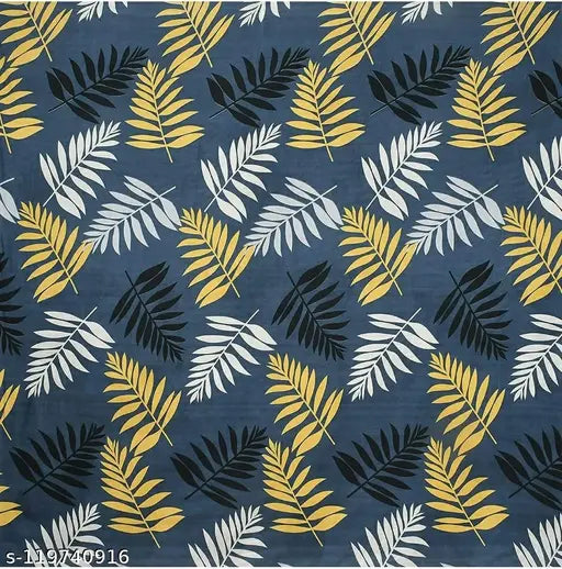Superfine 160 thread count, botanical-patterned cotton bedsheets for double bed, ideal for kids' summer use. Made in India