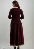 Rayon solid-colored Aagam attractive kurtis in sizes S-4XL, Indian women's fashion
