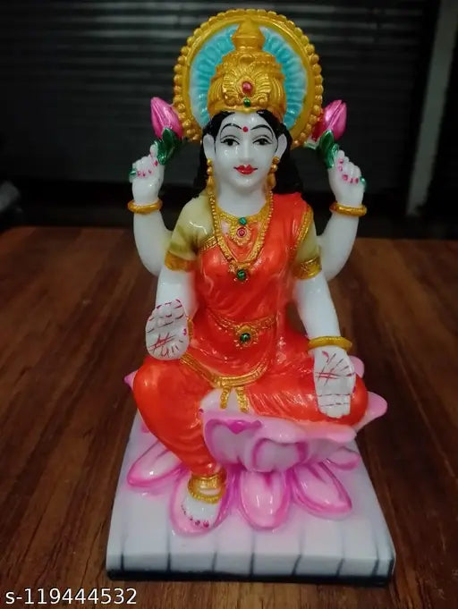 Marble Goddess Mata Laxmi idol (4x3x7), Indian decor for pooja room