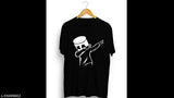 Men's trendy cotton T-shirt, printed with stylish design, short sleeves, size L (40in chest, 29in length)