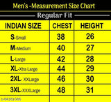 Rainbowtees men's love live travel short-sleeve cotton T-shirt, printed design in multiple sizes (M-XXXL), India origin