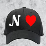 Gorgeous black cap with a red heart and white lettering