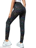 Multicolor striped lycra track suit for women's activewear, print pattern, new, size 26-36
