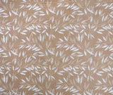 Brown cotton fitted bedsheets, double size with 2 pillow covers, 250 TC super soft for 78x7210 mattress - premium quality LOPUNNY bedsheets featuring botanical pattern