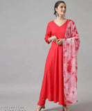 Rayon Indian gown, three-quarter sleeve solid net fashion for women in trending sizes XS-XXXL