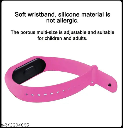 Digital LED watch with a cartoon character, waterproof design, multi-color display, touch screen functionality