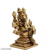 Black brass 8-handed Varagi Amman statue, Lord Vishnu's Varaha Avatar idol, Indian handcrafted religious figure