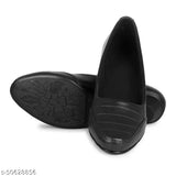 Synthetic striped formal bellies by Commander Shoes for women and girls (Hrp9), available in various sizes (IND-3 to IND-7)