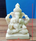 Resin Ganesha statue, 2"x3.5"x2", Indian Ganpati idol for home or car dashboard