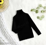 Deep blue wool highneck sweaters for boys and girls, cozy and versatile, intricate patterns woven into fabric