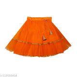 Silk blend and net embroidered lehenga set with choli and dupatta, various sizes from 6-10 years old, Indian traditional attire for girls