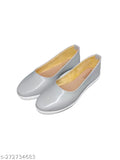 Grey synthetic slip-on sneakers for women's and girls' everyday use, perfect for weddings and school events from BALLYFOOTS