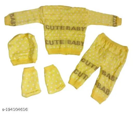 Woolen printed net sweaters pack of 5 for babies, ideal for winter seasons