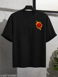 Trendy oversize cotton tee for men featuring Naruto Uzumaki, Itachi Uchiha, Sasuke Uchiha, Kakashi Hatake, Minato Namikaze, Deidara, Kiba Inuzuka. Net pattern print, three-quarter sleeves, M-XXL sizes