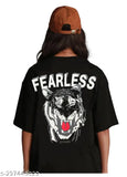 Women's cotton blend half sleeve T-shirt