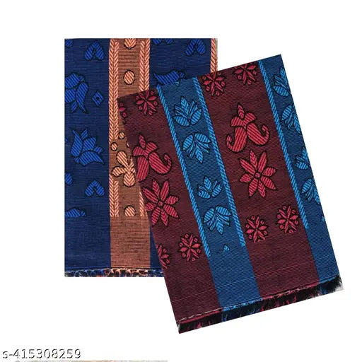 Cotton crystal soft bedsheets, self-design net, cool for AC rooms, pack of 2, free size (110x100), India origin