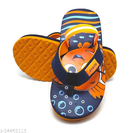 Synthetic Kids Flop Flops with Eva sole, cartoon character printed net design. Comfortable and stylish daily wear for boys and girls. Premium build quality, sizes 9-12 months to 2-2.5 years, made in India