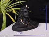 Adiyogi Shiva black resin statue (14cm), decorative showpiece for car or living room