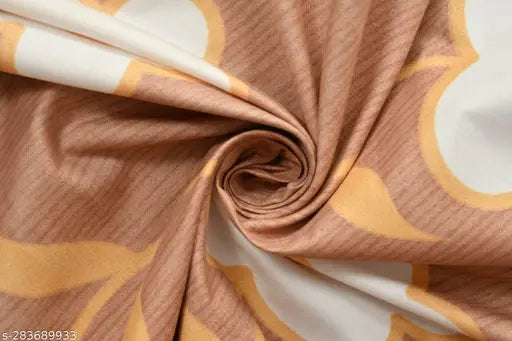 Glace cotton floral double bedsheet, elastic fitted with 2 pillow covers, suitable for 6" mattresses