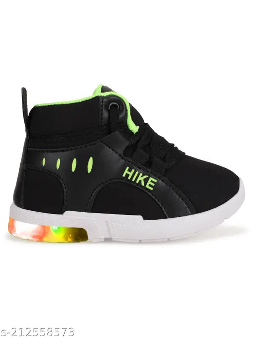 Black and white neon sneakers with Nike logo